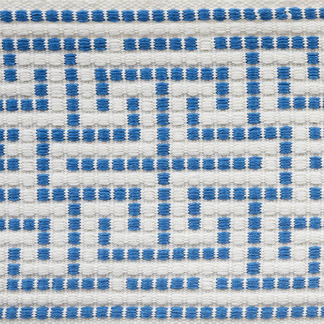 Schumacher 75950 MAZE TAPE INDOOR/OUTDOOR in BLUE Trim - IND