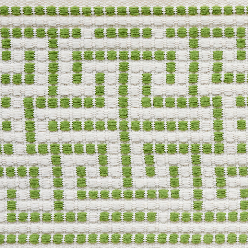 Schumacher 75951 MAZE TAPE INDOOR/OUTDOOR in LEAF Trim - IND