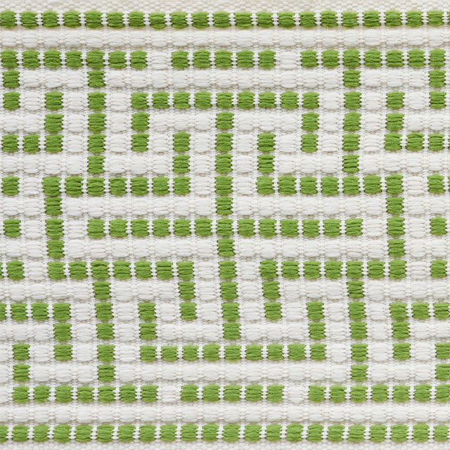 Schumacher 75951 MAZE TAPE INDOOR/OUTDOOR in LEAF Trim - IND