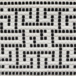 Schumacher 75952 MAZE TAPE INDOOR/OUTDOOR in BLACK Trim - IN