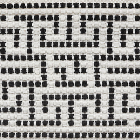 Schumacher 75952 MAZE TAPE INDOOR/OUTDOOR in BLACK Trim - IN