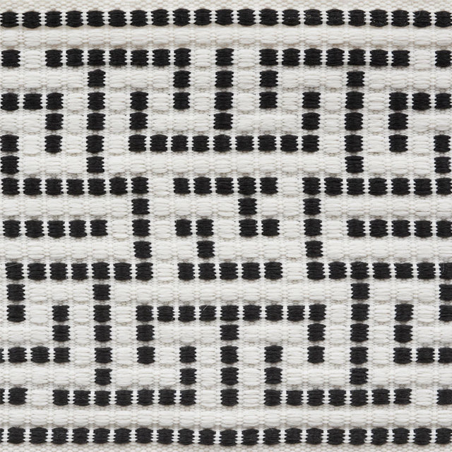 Schumacher 75952 MAZE TAPE INDOOR/OUTDOOR in BLACK Trim - IN