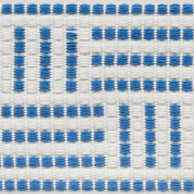 Schumacher 75960 BRICKELL TAPE INDOOR/OUTDOOR in BLUE Trim -