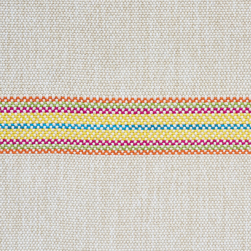 Schumacher Garden Stripe Indoor/Outdoor Marigold Fabric