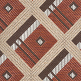 Schumacher Legrad Argyle Cognac Fabric - Eade's Wallpaper
