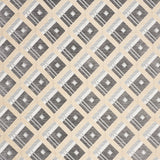 Schumacher Legrad Argyle Charcoal Fabric - Eade's Wallpaper