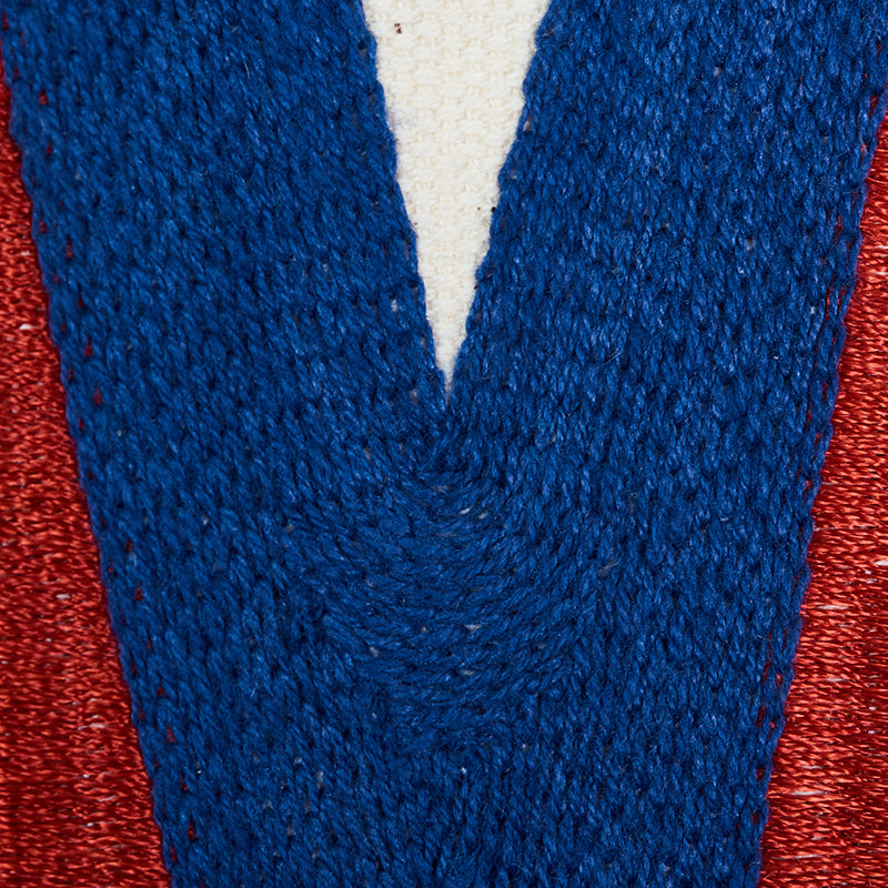 Schumacher 76063 PRADO TAPE in BLUE & RED Trim - CLUB CAVALI