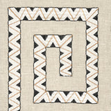 Schumacher Prado Embroidery Graphite Fabric - Eade's Wallpaper