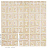 Schumacher Prado Embroidery Saffron Fabric - Eade's Wallpaper