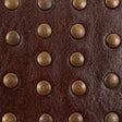 Schumacher 76091 STUDDED LEATHER TRIM in BROWN Trim - LUXE L
