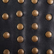 Schumacher 76092 STUDDED LEATHER TRIM in BLACK Trim - LUXE L
