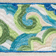 Schumacher 76221 Woodstock Tape in PEACOCK Trim - FREE SPIRI
