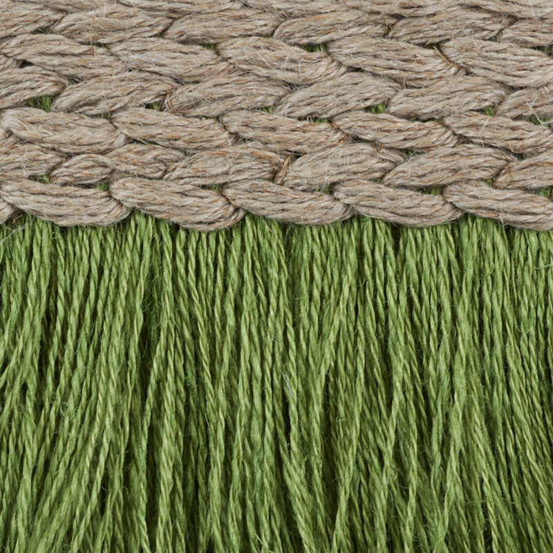 Schumacher 76261 BRAIDED LINEN FRINGE in LEAF Trim - FREE SP