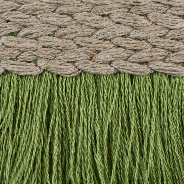 Schumacher 76261 BRAIDED LINEN FRINGE in LEAF Trim - FREE SP