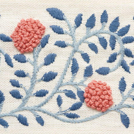 Schumacher 76290 ASHOKA TAPE in ROSE & SKY Trim - PALAMPORE