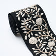 Schumacher 76298 ASHOKA TAPE in BLACK & CREAM Trim - PERENNI