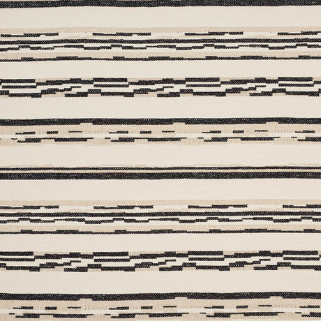 Schumacher Sambar Black & Gold Fabric - Eade's Wallpaper