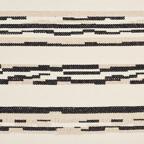 Schumacher Sambar Black & Gold Fabric - Eade's Wallpaper