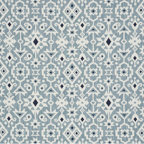 Schumacher Crusoe Ikat Sky Fabric