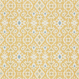 Schumacher Crusoe Ikat Yellow Fabric