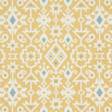 Schumacher Crusoe Ikat Yellow Fabric