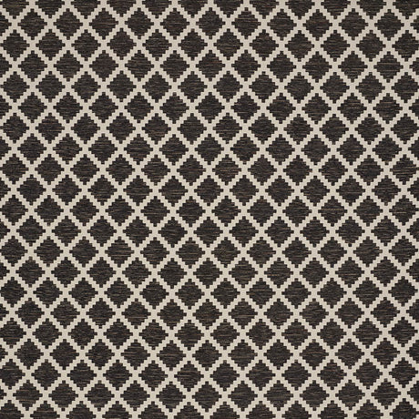 Schumacher Tibur Black Fabric - Eade's Wallpaper