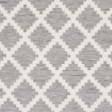 Schumacher Tibur Grey Fabric - Eade's Wallpaper