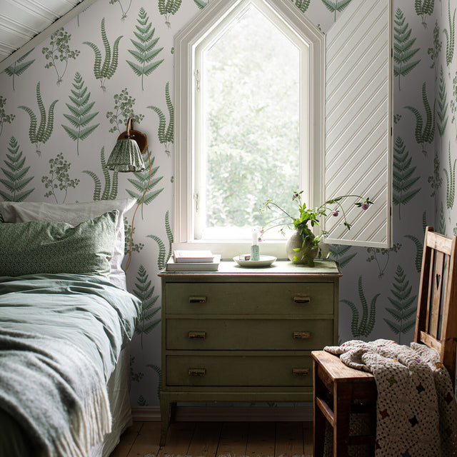 Schumacher 7657 HERBA in LEAF Wallpaper - BORÃ…STAPETER