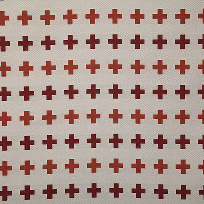 Pindler MERIDIAN CROSS CRIMSON 7662 Fabric - Fabric Collecti