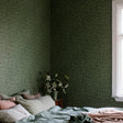 Schumacher 7663 HAZEL in SPRUCE Wallpaper - BORÃ…STAPETER