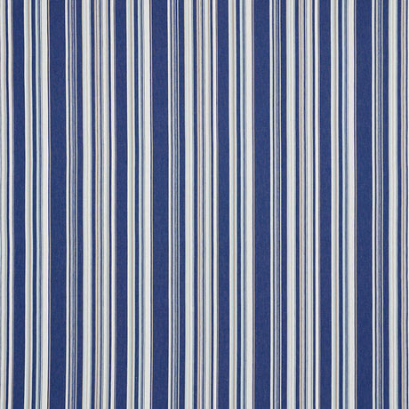 Schumacher Ponderosa Stripe Blue Fabric - Eade's Wallpaper