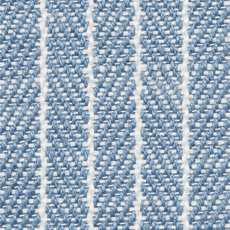 Schumacher Garter Stripe Indoor/Outdoor Sky Fabric
