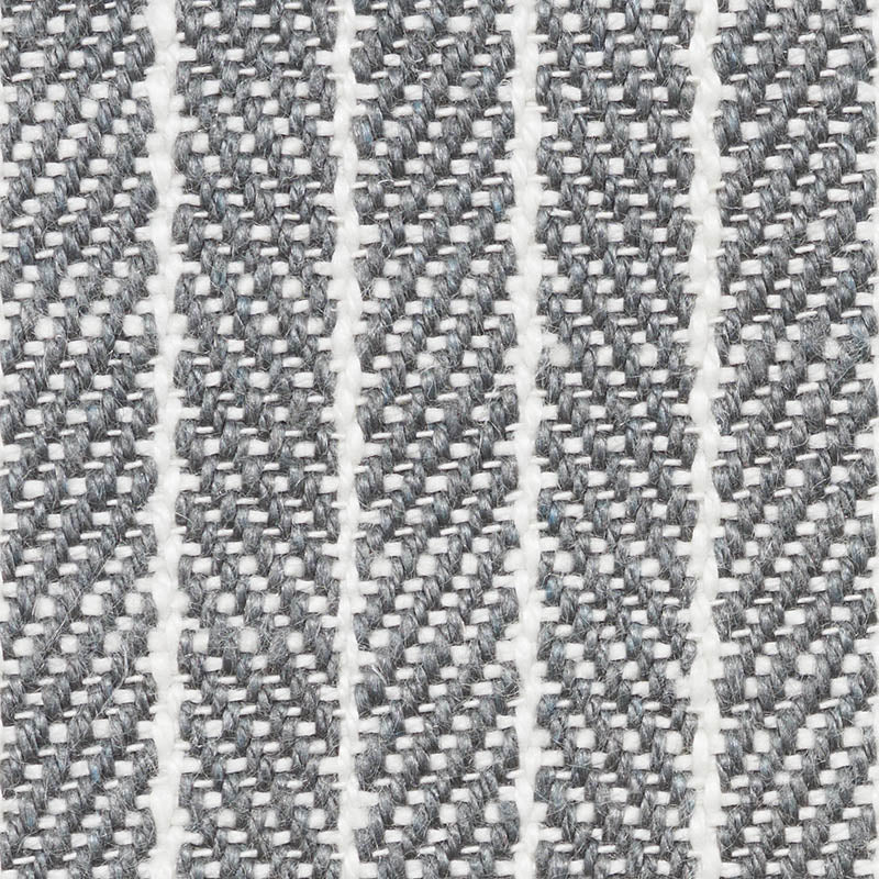 Schumacher Garter Stripe Indoor/Outdoor Slate Fabric