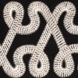 Schumacher 76733 FREEFORM EMBROIDERED TAPE in BLACK Trim - N