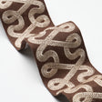 Schumacher 76736 FREEFORM EMBROIDERED TAPE in CHOCOLATE Trim