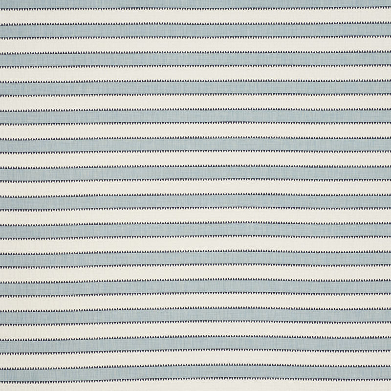 Schumacher Isolde Stripe Matelassé Sky Fabric