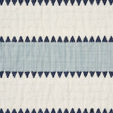 Schumacher Isolde Stripe Matelassé Sky Fabric