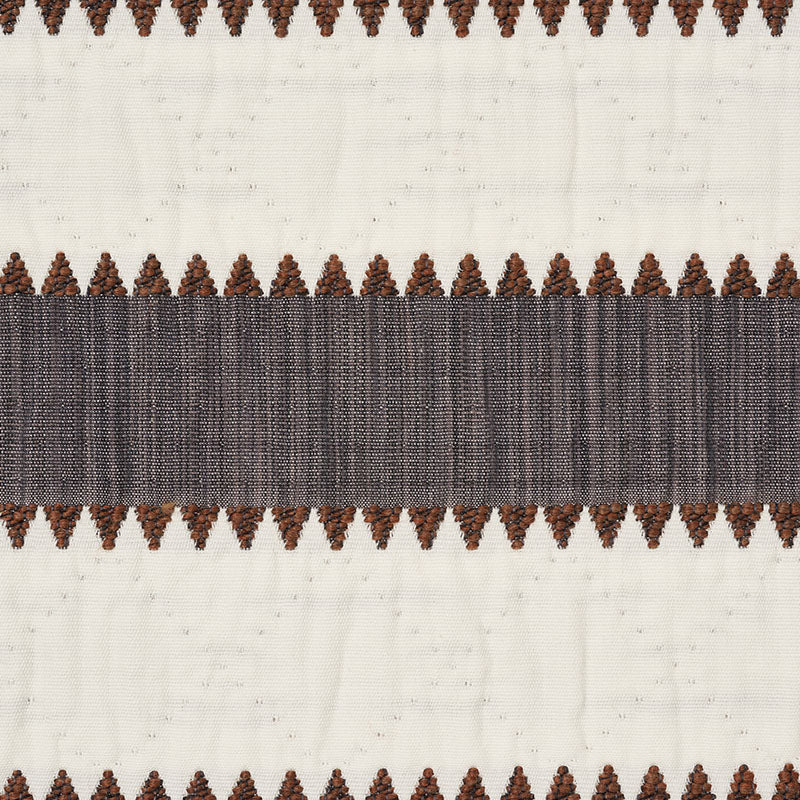 Schumacher Isolde Stripe Matelassé Cinder Fabric