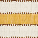 Schumacher Isolde Stripe Matelassé Yellow Fabric