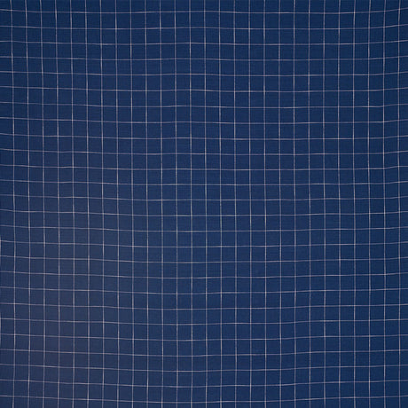 Schumacher Marietta Indigo Fabric - Eade's Wallpaper