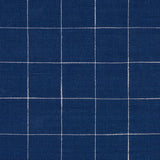 Schumacher Marietta Indigo Fabric - Eade's Wallpaper