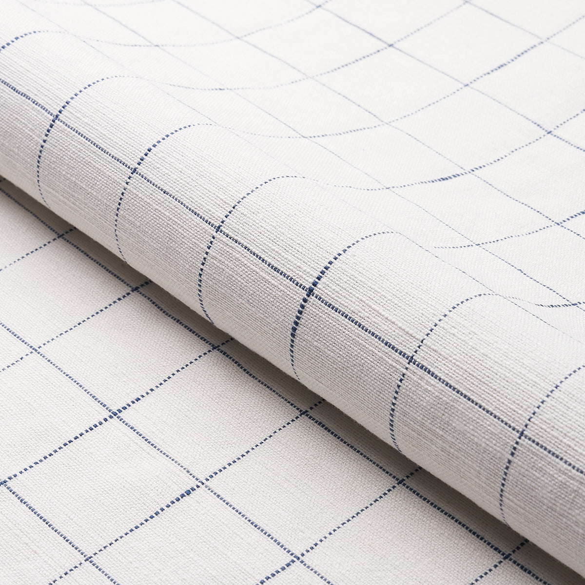 Schumacher Marietta Navy Fabric - Eade's Wallpaper