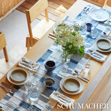 Schumacher Marietta Navy Fabric - Eade's Wallpaper