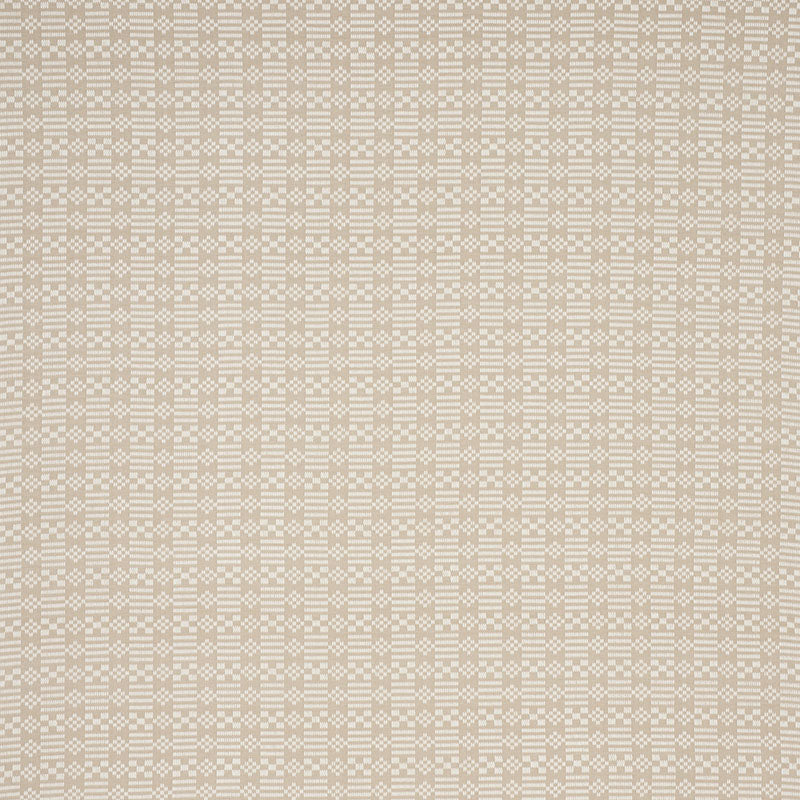 Schumacher Wilson Embroidery Sand Fabric - Eade's Wallpaper