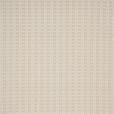 Schumacher Wilson Embroidery Sand Fabric - Eade's Wallpaper