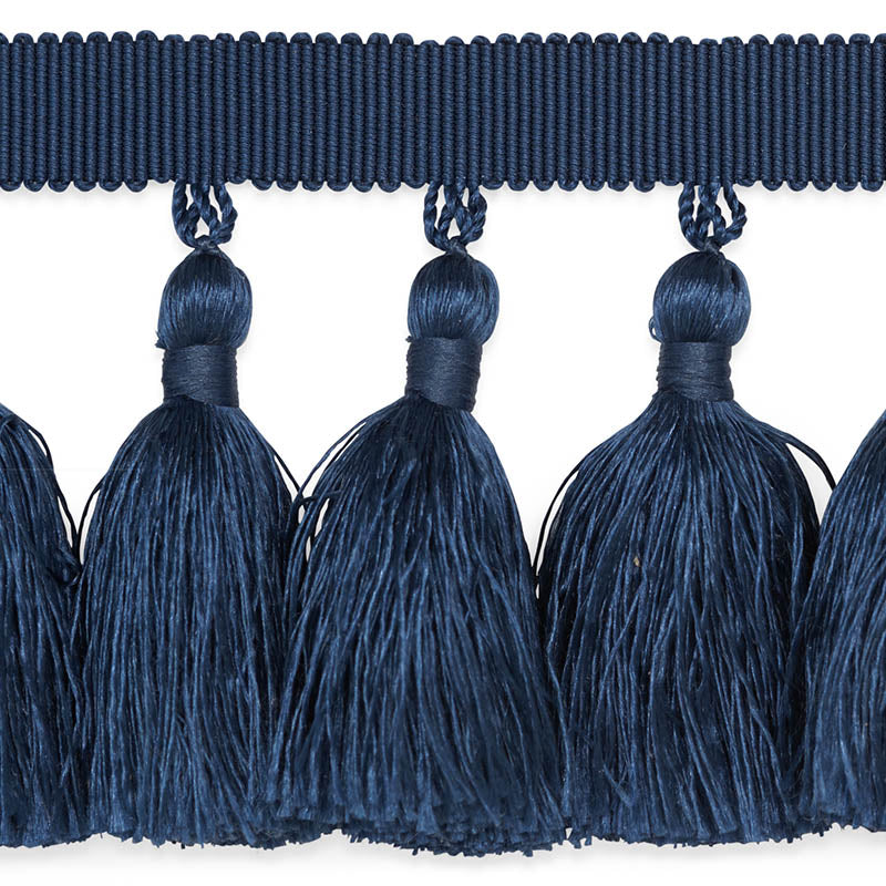 Schumacher 76804 VALENTIN SILK TASSEL in NAVY Trim - PERFECT