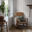 Schumacher 7683 FALSTERBO STRIPE in SKY Wallpaper - BORÃ…STA