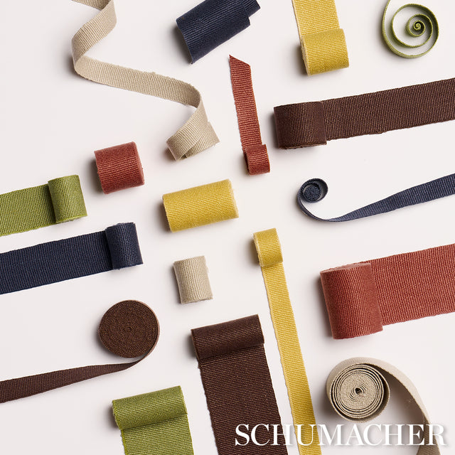 Schumacher 76865 MATHIAS LINEN TAPE MEDIUM in MAIZE Trim - P