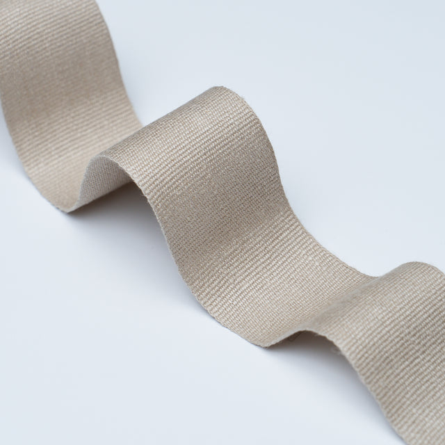 Schumacher 76896 MATHIAS LINEN TAPE WIDE in FLAX Trim - PERE