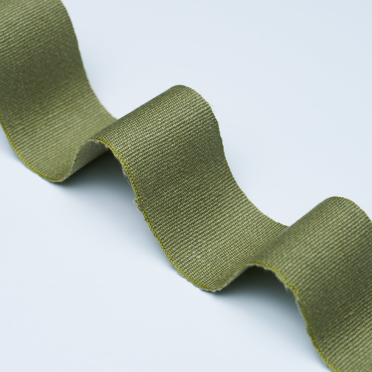 Schumacher 76897 MATHIAS LINEN TAPE WIDE in OLIVE Trim - PER